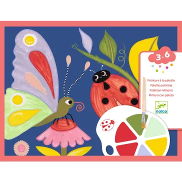   Djeco: Design by Palettafestés - Röpködők - Palette painting - Creepy crawlies