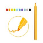 Djeco - Filctoll készlet - Szivárvány, 10 színű - Rainbow