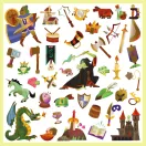 Djeco Matricák - Középkori fantáziavilág - Medieval fantasy Djeco Matricák - Középkori fantáziavilág - Medieval fantasy