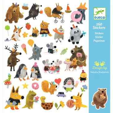 Matricák - Bundás barátok - Fluffy friends