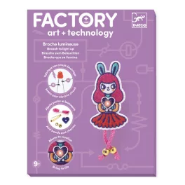  Djeco E-kreatív műhely - Nyuszilány kitűző - Brooch - Bunny girl