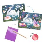 Djeco: Design by Kreatív műhely - 6 technika 1 dobozban - Bájos bolyhos - Fluffy box