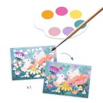 Djeco: Design by Kreatív műhely - 6 technika 1 dobozban - Bájos bolyhos - Fluffy box