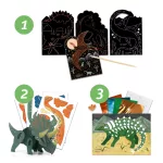 Djeco Kreatív műhely - 6 technika 1 dobozban - Dinoszauruszok világa