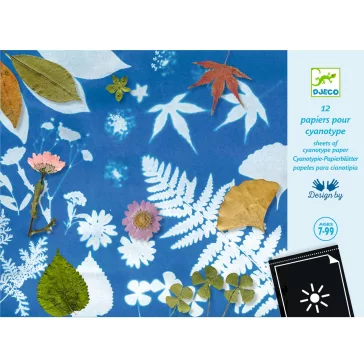   Djeco - Művészeti műhely - Papírok a Cianotípia technikához - Cyanotype Paper