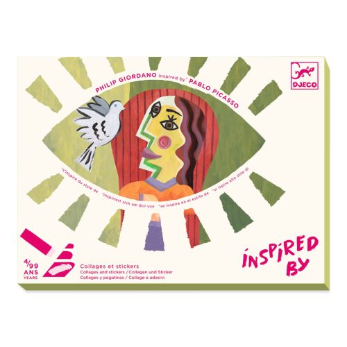 Djeco: Design by Művészeti műhely - Kubus fejek - Inspired by Pablo Picasso - Square Heads