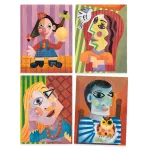 Djeco: Design by Művészeti műhely - Kubus fejek - Inspired by Pablo Picasso - Square Heads