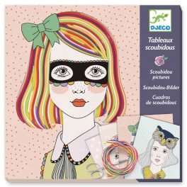   Djeco: Design by Scoubidou fonalas képkészítés - Frizura készítő