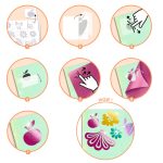 Djeco Kreatív képkészítő készlet fémfüst bevonattal - Fair maidens