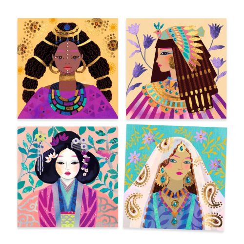 Djeco: Design by Fémfóliás színezés - Értékes ékszerek - Precious jewels