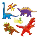 Djeco: Design by Kapcsos állatfigura készítés - Dínók - Dinos