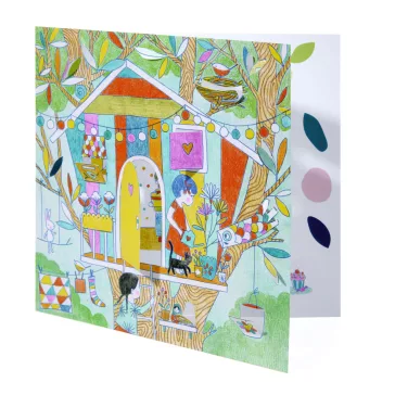   Djeco - Meglepetés színezők - Nina kuckói - Nina’s play tents