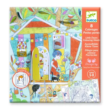   Djeco - Meglepetés színezők - Nina kuckói - Nina’s play tents