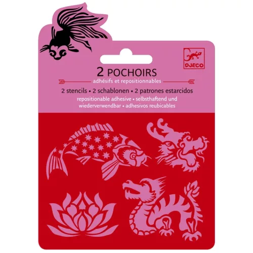 Djeco: Design by Mini sablon - Ázsiai motívumok - Asia