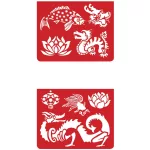Djeco: Design by Mini sablon - Ázsiai motívumok - Asia