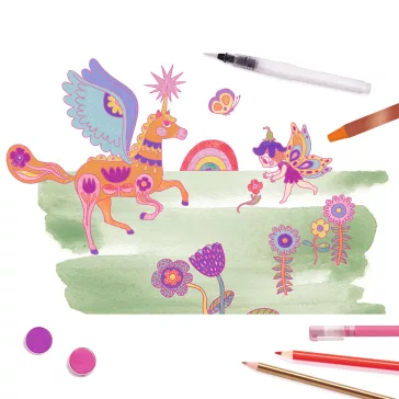 Djeco sparkling box of colours festő- és rajzkészlet