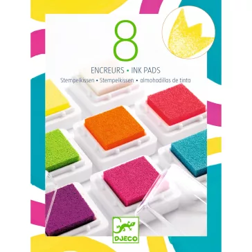 Djeco Kreatív eszközök - Nyomdapárna készlet, 8 szín