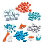 Djeco wooden beads fűzőcske - kisállatok