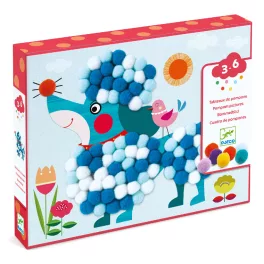   Djeco Pompom-kép készítő - Simogatni való kutyák - Dogs to stroke