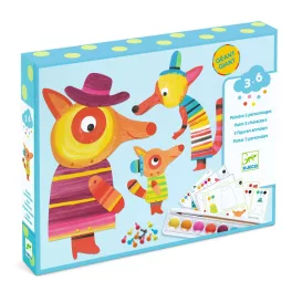   Djeco Művészeti műhely, festés - A róka család, bábok - The fox family