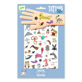    Djeco Design by Tetováló matricák - Cukik és viccesek - Little critters