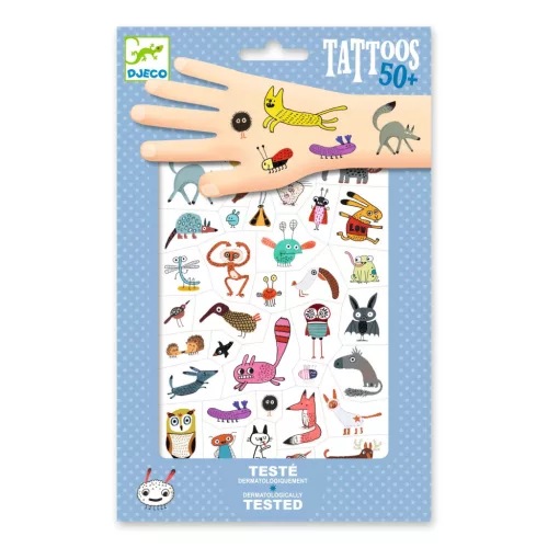  Djeco Design by Tetováló matricák - Cukik és viccesek - Little critters