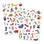  Djeco Design by Tetováló matricák - Cukik és viccesek - Little critters