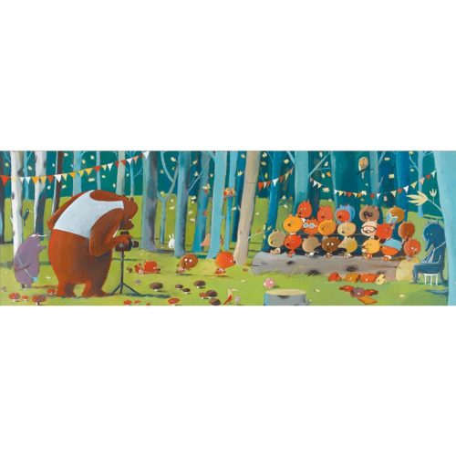 Djeco 100 db-os művész puzzle - Erdei állatok