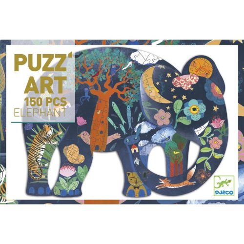 Djeco 150 db-os művész puzzle - elefánt