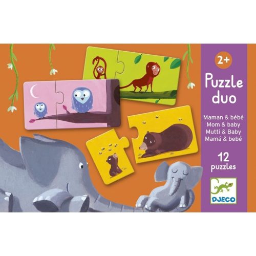 Djeco párosító puzzle - Mama és kicsinye