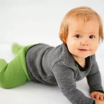 Disana gyapjú nadrág, leggings zöld - Méret 50/56