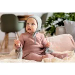 Disana kötött merinói gyapjú babasapka - soft pink 36-40 (0)