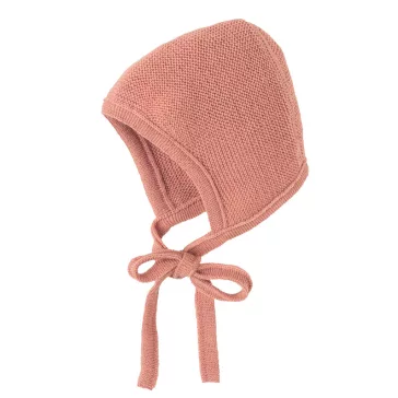   Disana kötött merinói gyapjú babasapka - soft pink 42-46 (1)