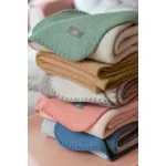 Disana merinói gyapjú kétoldalú baba takaró - softpink-natur