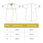 Disana biogyapjú hosszúujjú hálózsák natur 2021 - Méret 60 cm