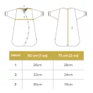 Disana biogyapjú hosszúujjú hálózsák galambkék- Méret 75 cm 2-es méret