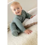 Disana biogyapjú hosszúujjú hálózsák jade - Méret 75 cm 2-es méret