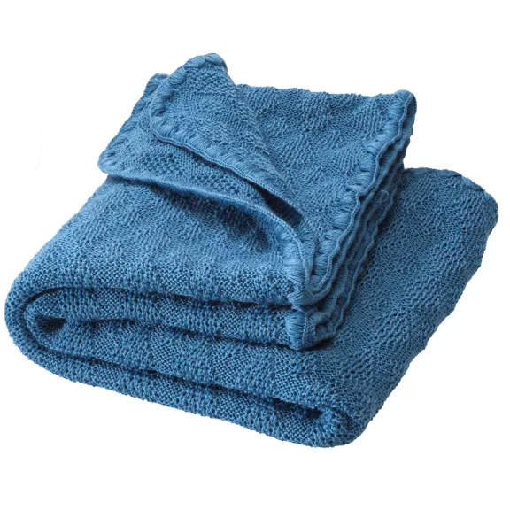 Disana merino gyapjú baba takaró, Taubenblau Disana merino gyapjú baba takaró, Taubenblau