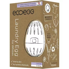 ECOEGG mosótojás fehér ruhákhoz 70 mosásra, Levendula