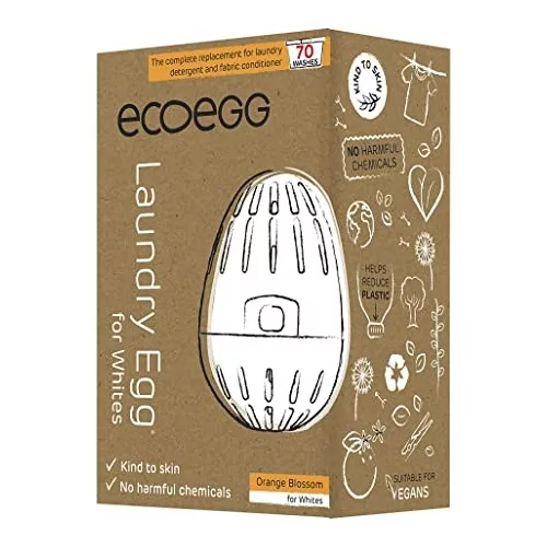 ECOEGG mosótojás fehér ruhákhoz 70 mosásra, Narancsvirág
