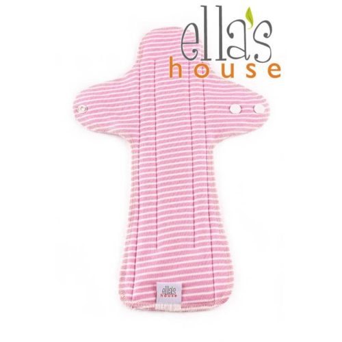 Ella's House Maxi mosható női betét - Pink/White Stripes