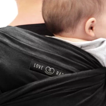   LoveRadius JPMBB rugalmas hordozókendő zsömbi -  Black/Charcoal Grey
