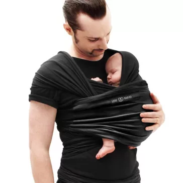  LoveRadius JPMBB rugalmas hordozókendő zsömbi -  Black/Charcoal Grey