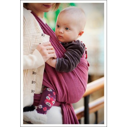 Ellevill - Zara Pink Silk selyem hordozókendő