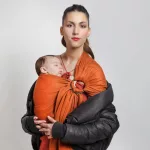 LoveRadius karikás kendő szövött Fauve vörös