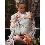 LoveRadius karikás kendő szövött hordozókendő - white gold