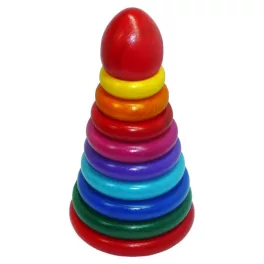 Közepes fa montessori torony