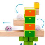 Golyópálya építőjáték (egér és macska)