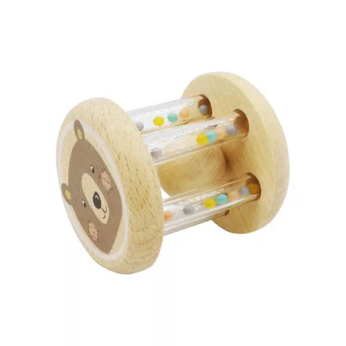 Mókuskerék csörgő (1 golyóval) - maci