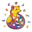 Fa puzzle róka A5 - 108db Fa puzzle róka A5 - 108db